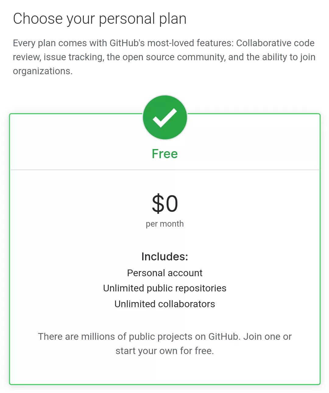 GitHub 费用选择